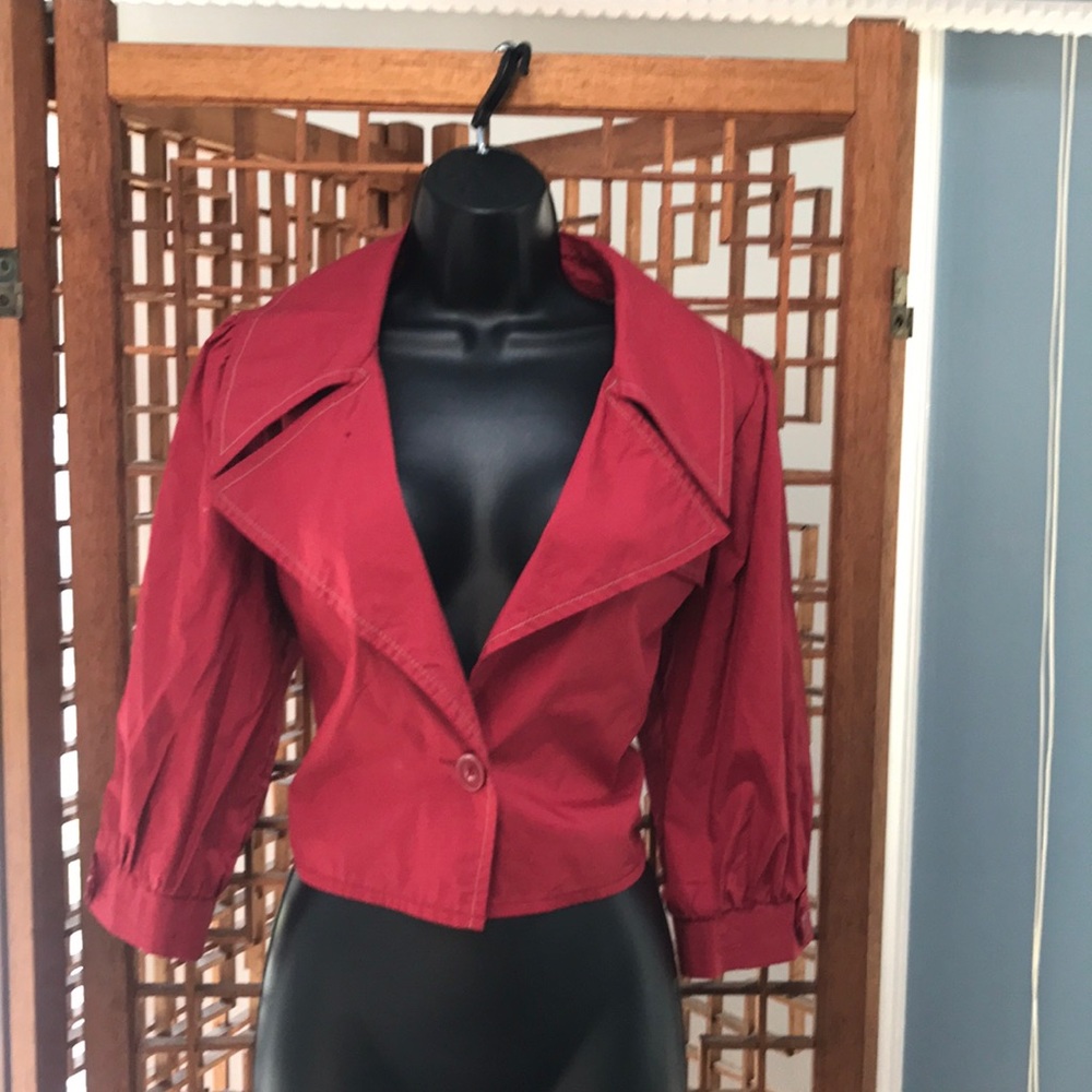 Wet Seal red short jacket. Size L.